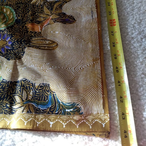 vintage 60s cotton printed fabric piece - Picture 5 of 5